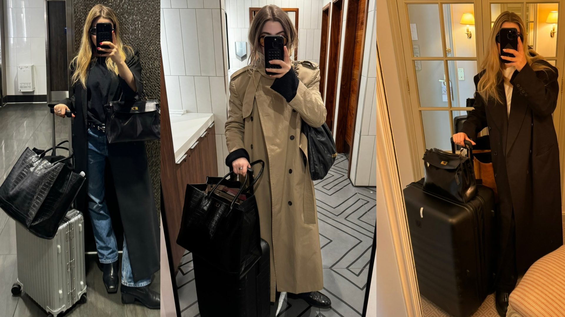 Christina Grasso wearing chic airport outfits