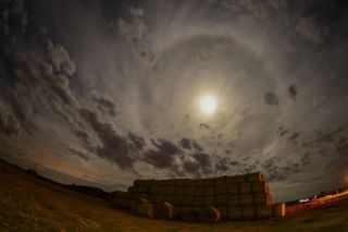 22-Degree Halo Around the July 2015 Blue Moon