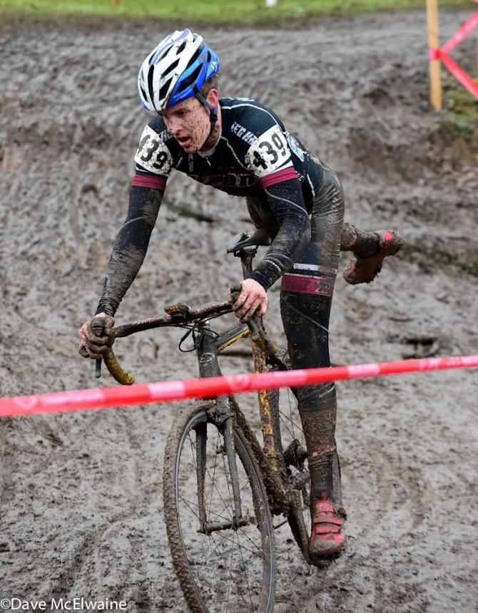 Collegiate racing at the USA Cycling Cyclo-cross National Championships in Austin.