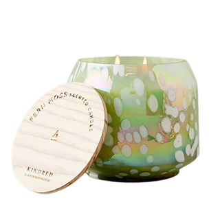 Anthropologie green moss candle