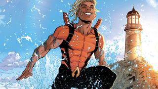 Aquaman: The Becoming #1 art by David Orlotegui, Wade Von Grawbadger, Adriano Lucas