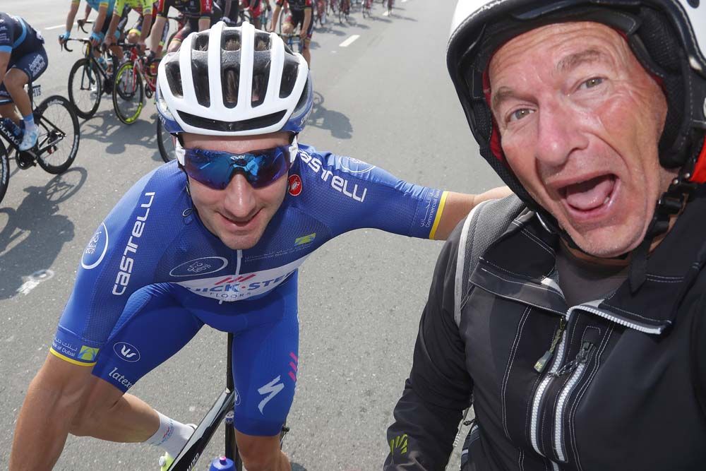 Elia Viviani (Quick-Step Floors) on stage 4 of the Dubai Tour
