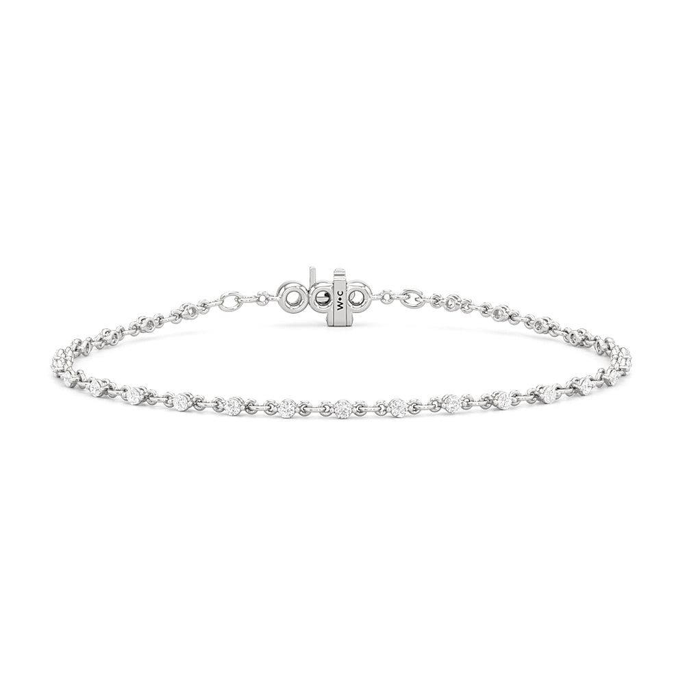 Lab Diamond Chain Link Bracelet