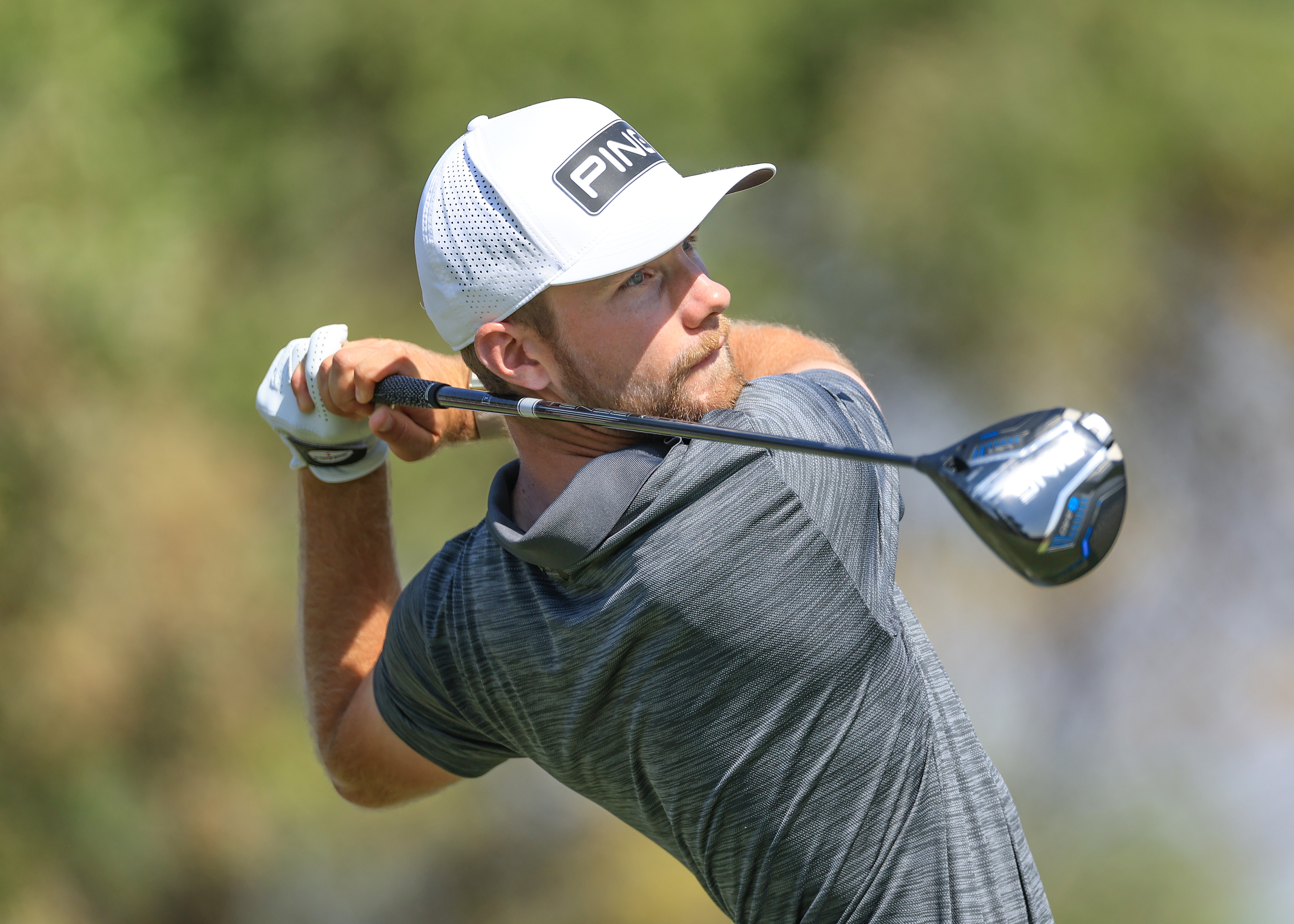 Rasmus Neergaard-Petersen hits a driver