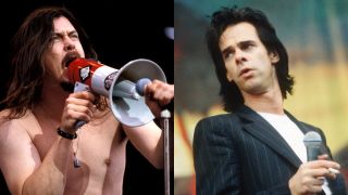 Gibby Haynes and Nick Cave