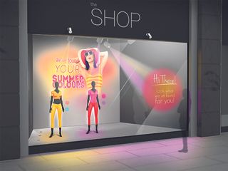 An example retail application of LightScene