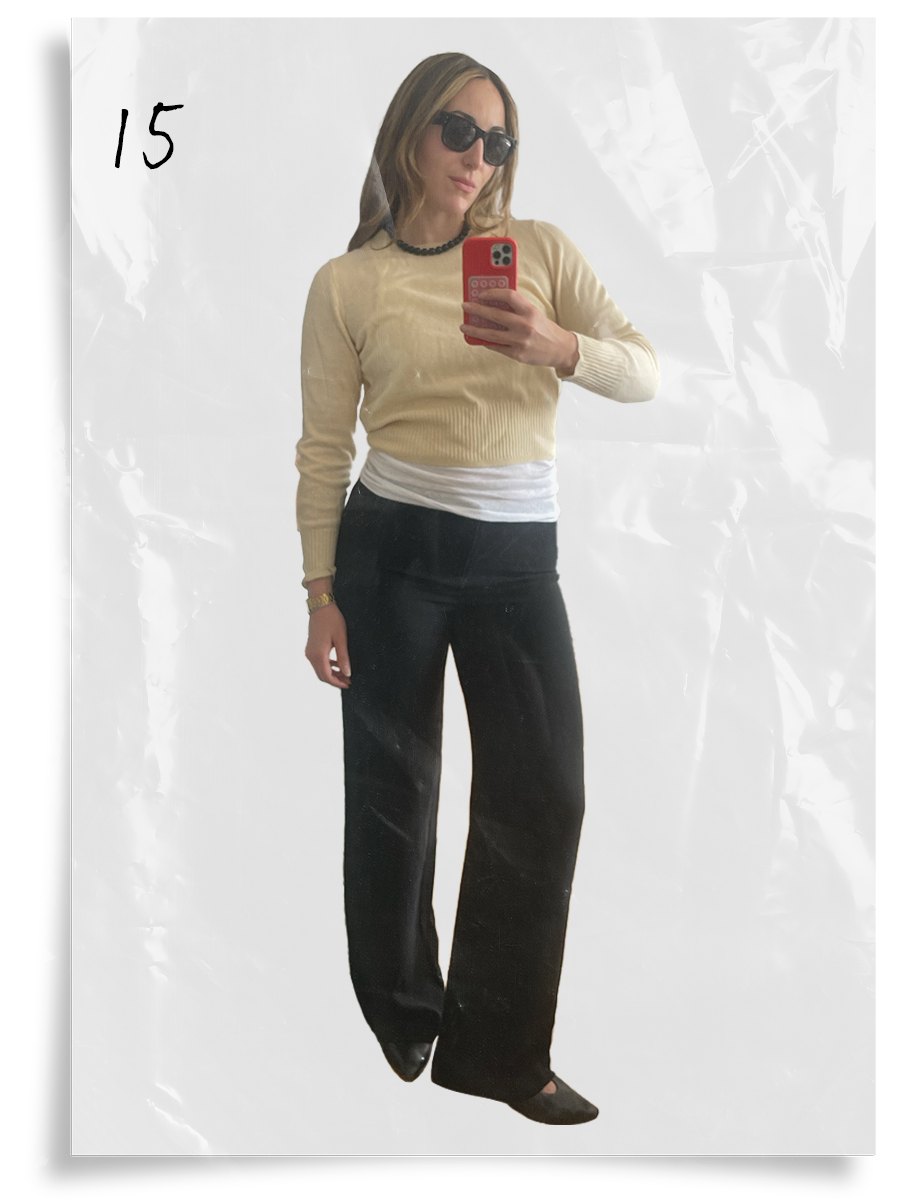 Anna LaPlaca styling an anti-trend summer capsule wardrobe