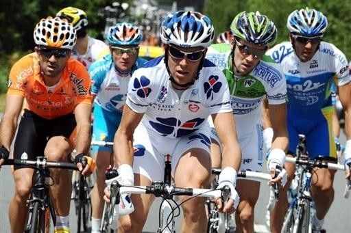 Lilian Jegou (Fran&ccedil;aise des Jeux) leads the break