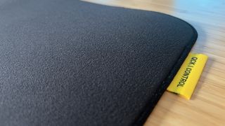 Close up on surface texture of SteelSeries QcK Control mouse pad