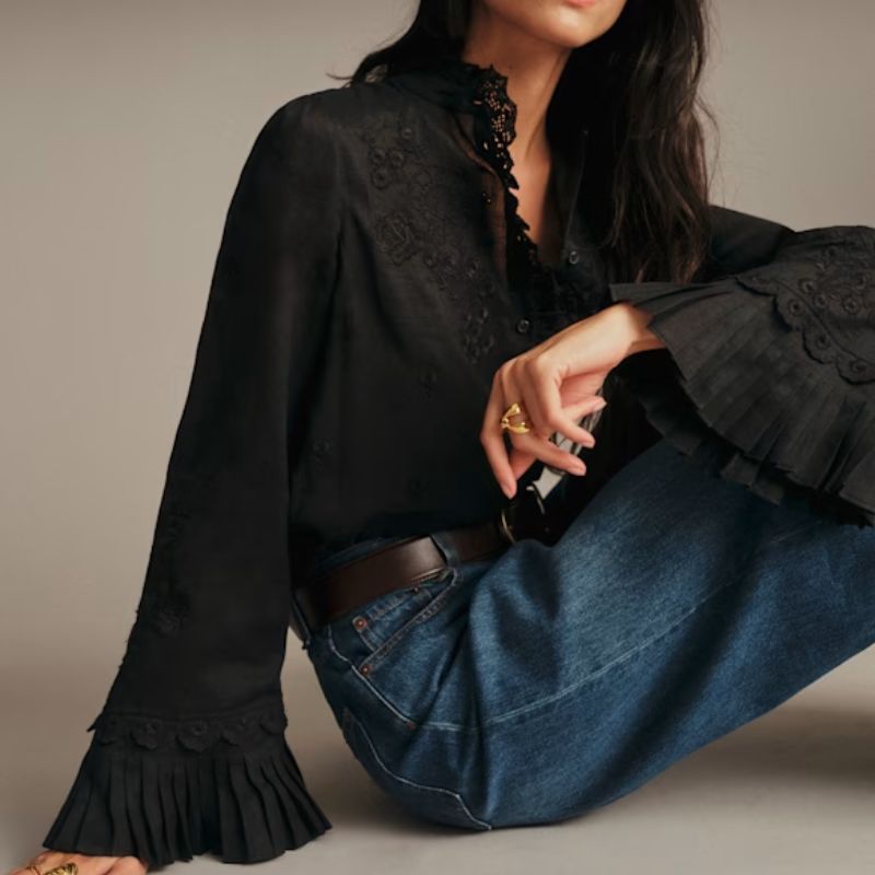 Image of black blouse