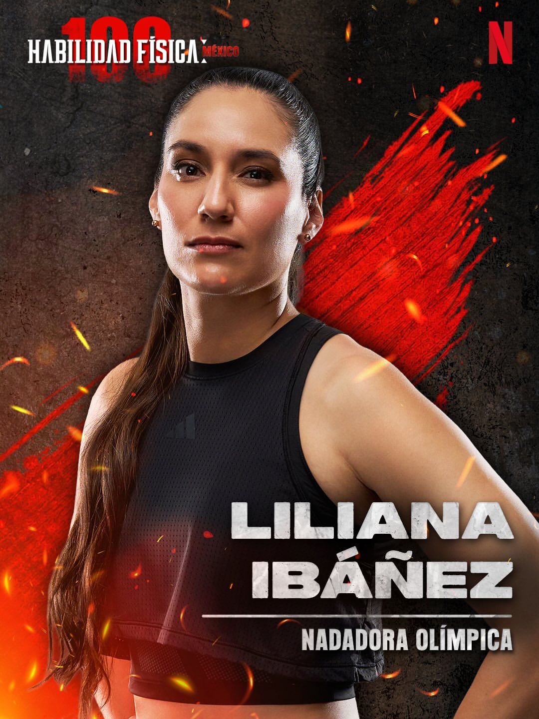 Contestant Liliana Ibanez on Netflix's 'Physical 100: Mexico'