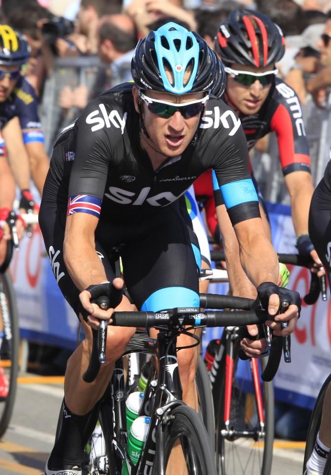 Bradley Wiggins was looked after by his Sky teammates