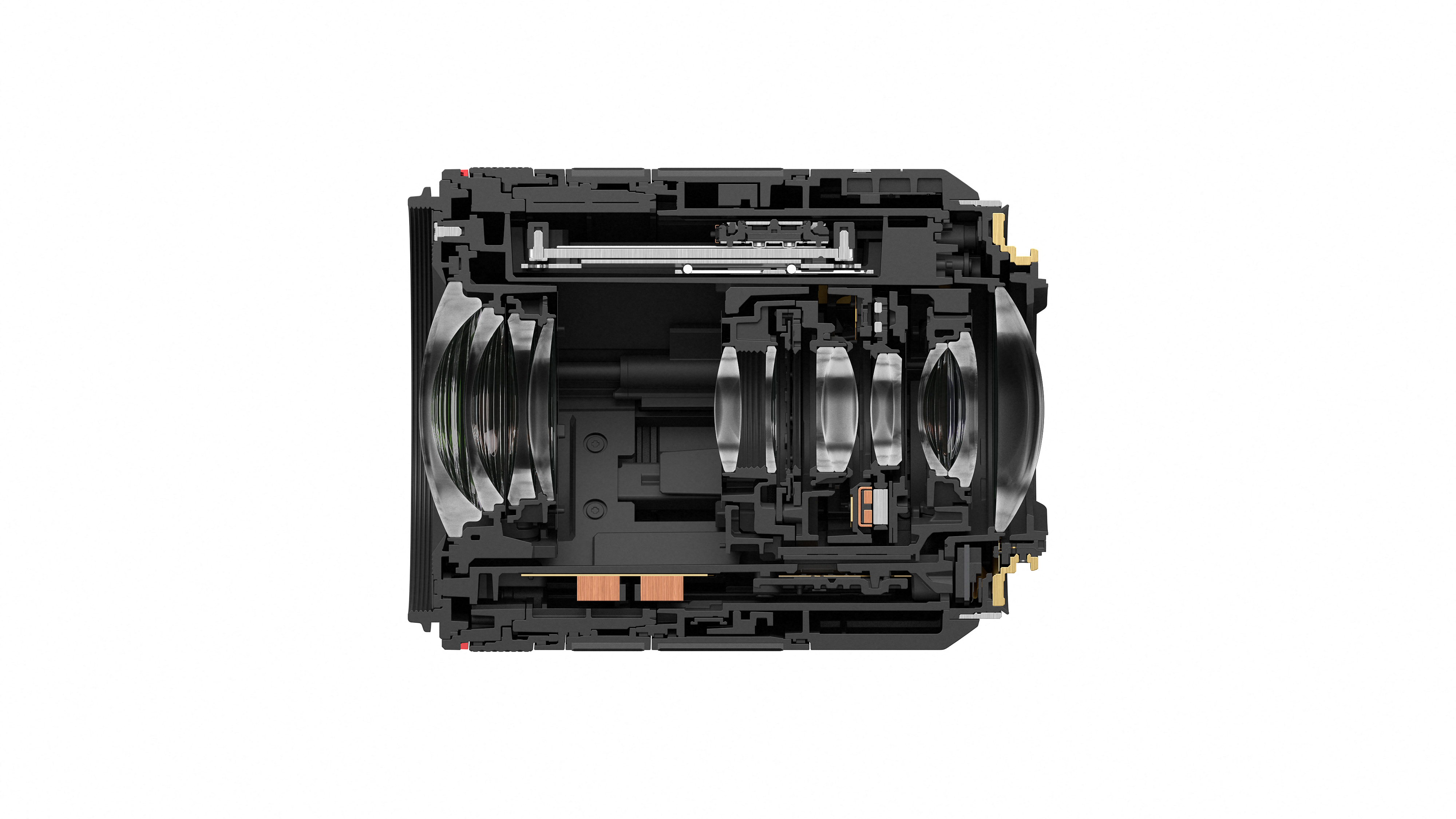 Canon RF 20-50mm f/4L IS USM PZ lens against a white background