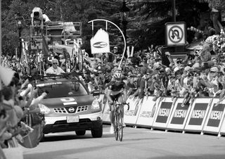 Jens Voigt (RadioShack-Nissan) on the way to the finish line