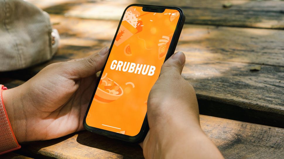 GrubHub app on a mobile phone