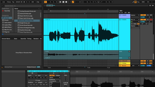 Ableton Live 11 audio editor in action