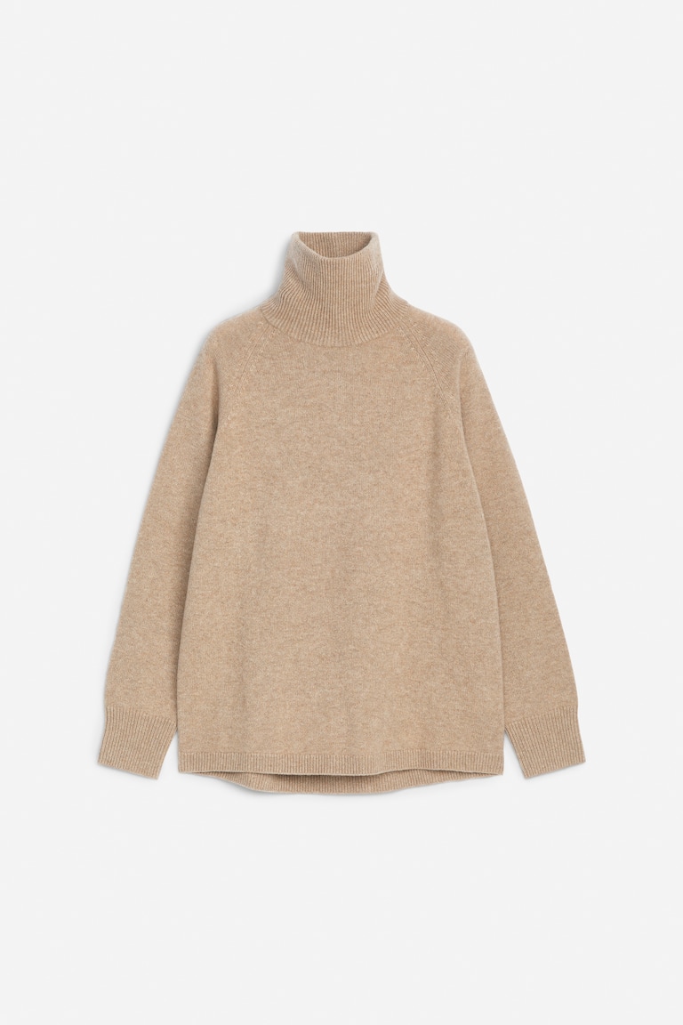 Roll-Neck Cashmere-Wool Jumper