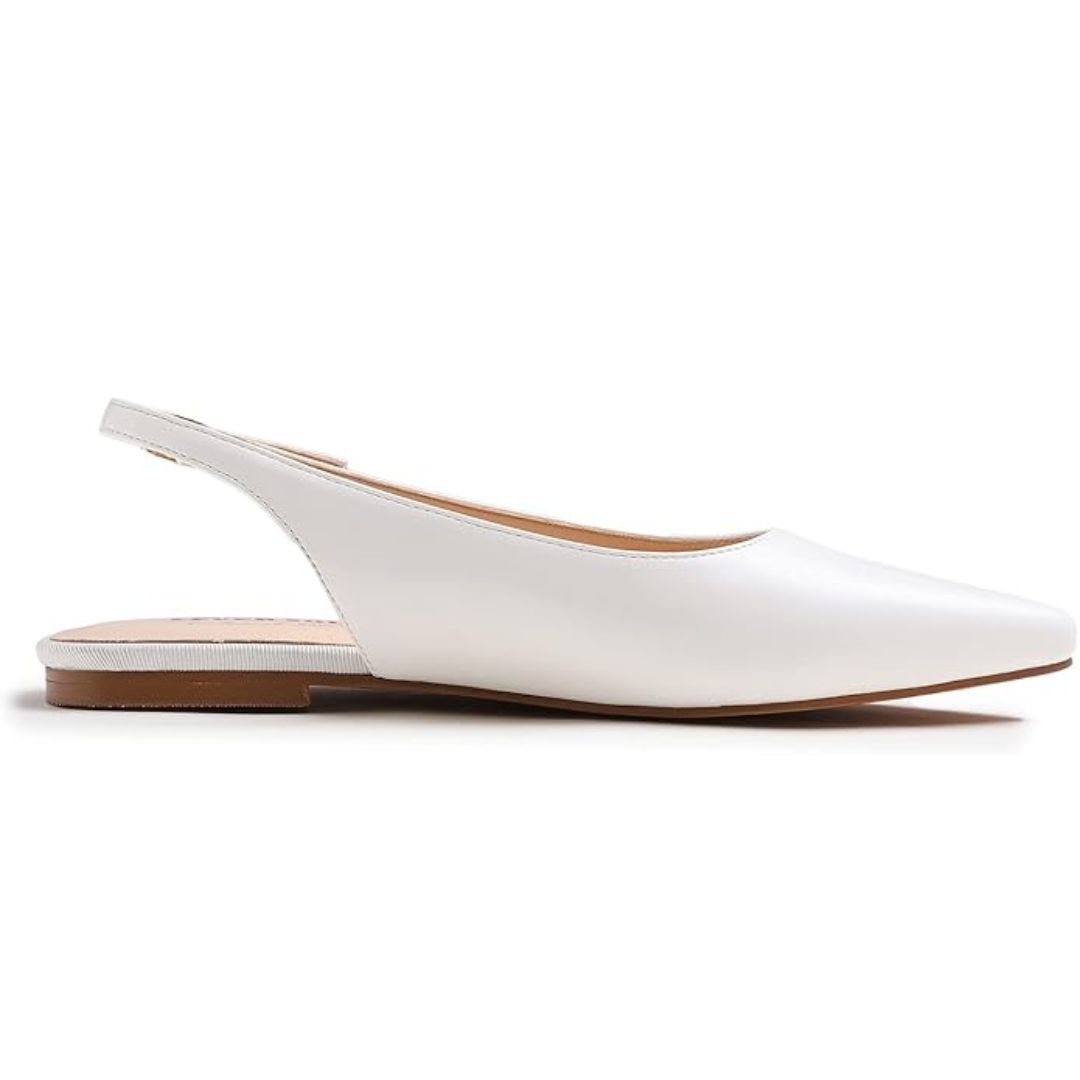 Feversole Pointed Toe Slingbacks