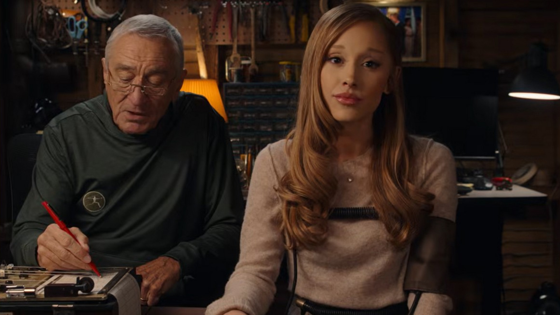 Robert De Niro as Jack Byrnes and Ariana Grande as Olivia Jones in a scene during the upcoming movie, Focker-in-Law