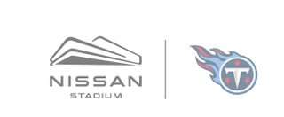 The Tennessee Titans and Nissan Stadium logos.