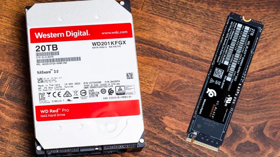 Western Digital Hard drive and M.2 SSD