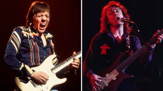 Robin Trower and Jack Bruce photographed circa 1980, just before they would collaborate on BLT.