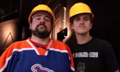 Kevin Smith (left) and Jason Mewes (right) may not be playing Jay and Silent Bob on Hulu's new streaming show, but they'll still both feature prominently in the half-hour variety program. 