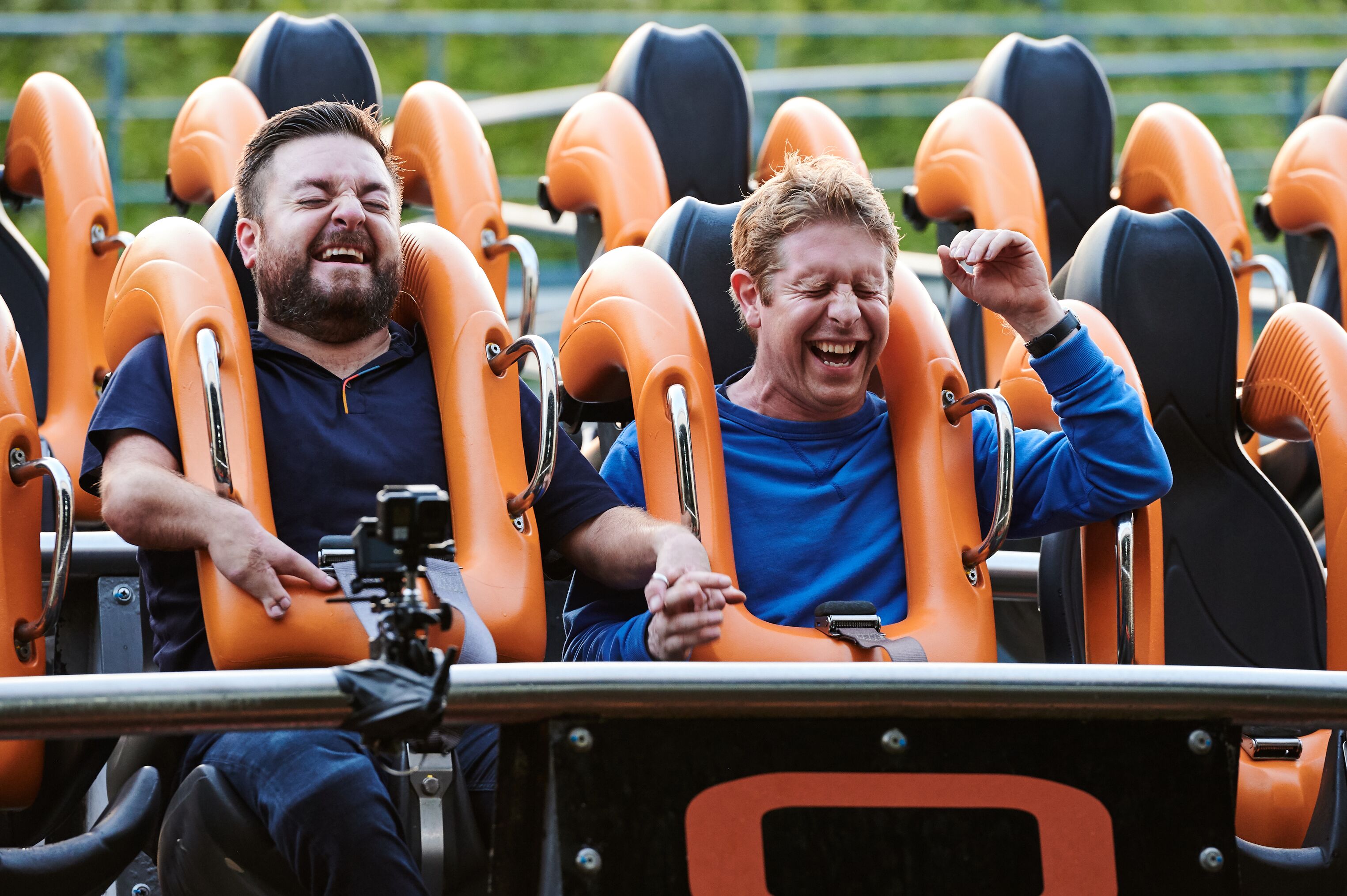 TV tonight Alex and Josh ride the rollercoaster.