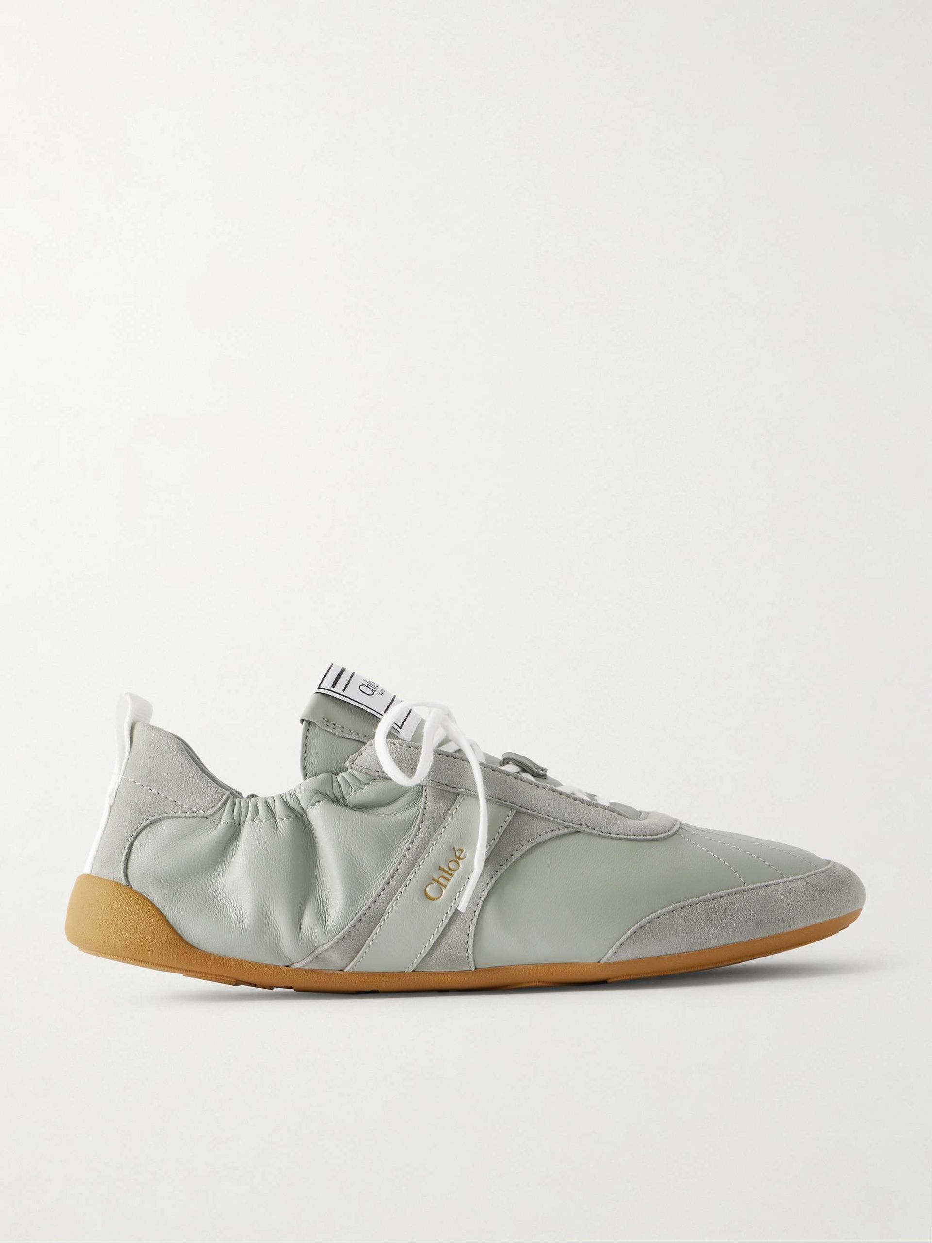Kick Suede and Leather Sneakers