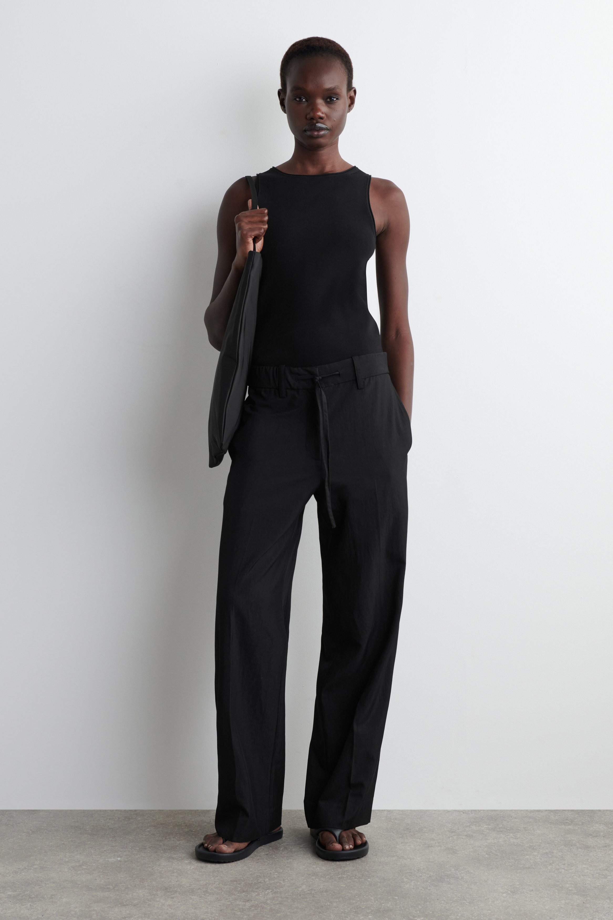 Fluid Drawstring Trousers