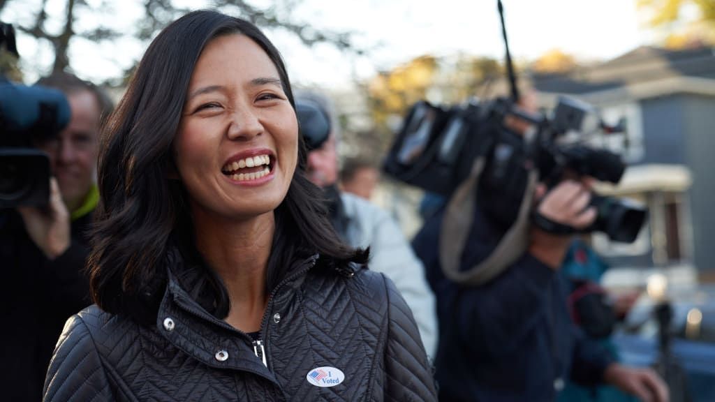 Michelle Wu becomes 1st woman and Asian American elected mayor of ...