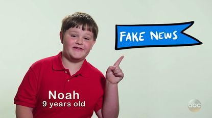 Jimmy Kimmel asks Noah to explain "fake news"