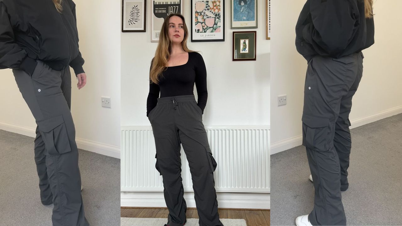 Valeza wearing the lululemon Dance Cargo Pant