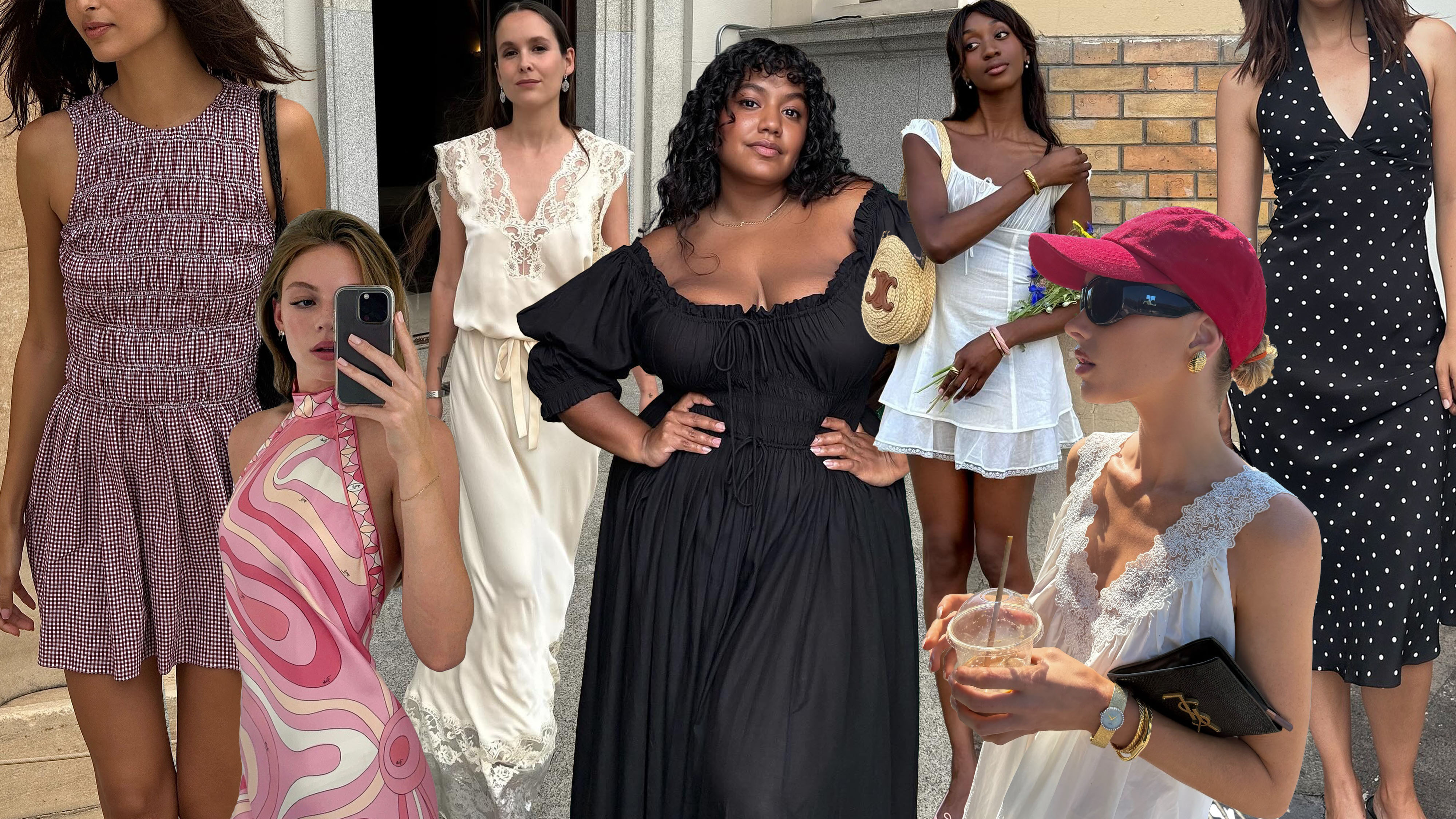 Women in various summer dress styles