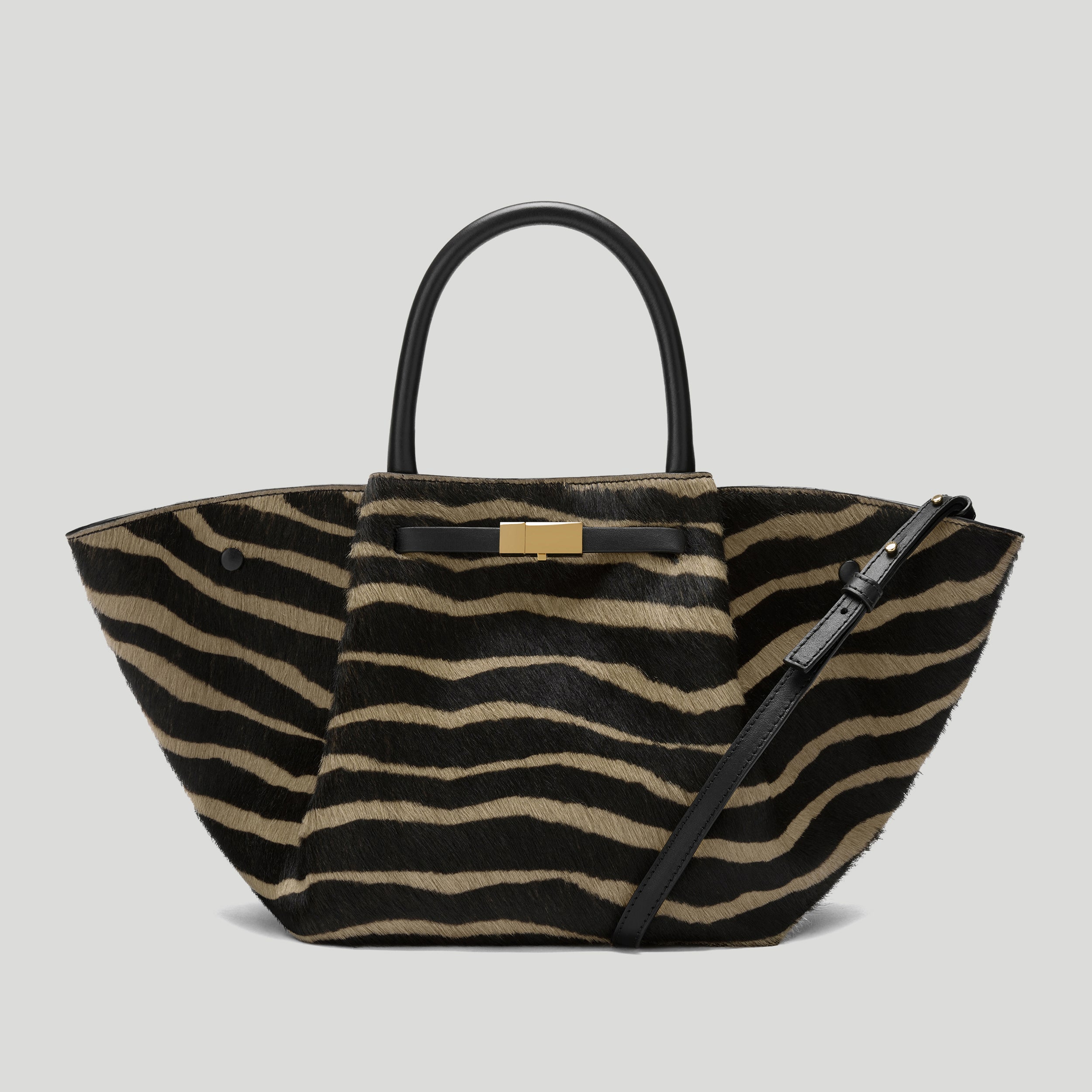 The Midi New York | Zebra-Effect Hair Calf | Demellier