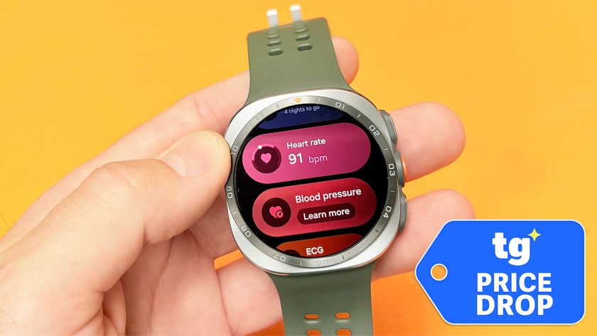 Galaxy Watch Ultra 2 held in hand