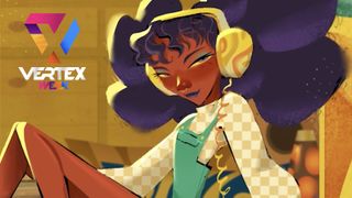 Vertex Week 2022: a colourful illustration of a girl for character design for animation