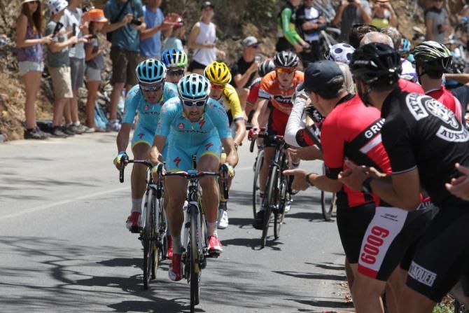 Astana were aggressive on the first climb up the hill
