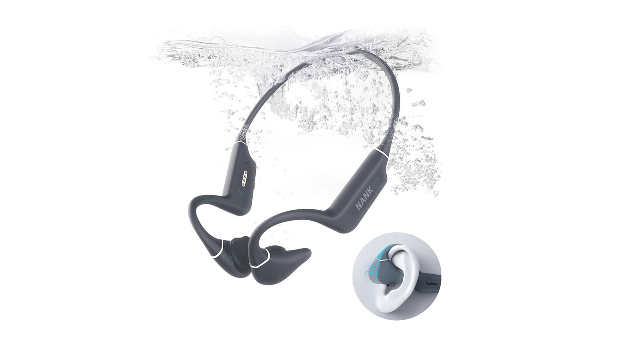 Nank Runner Diver 2 Pro bone conduction headphones on a white background