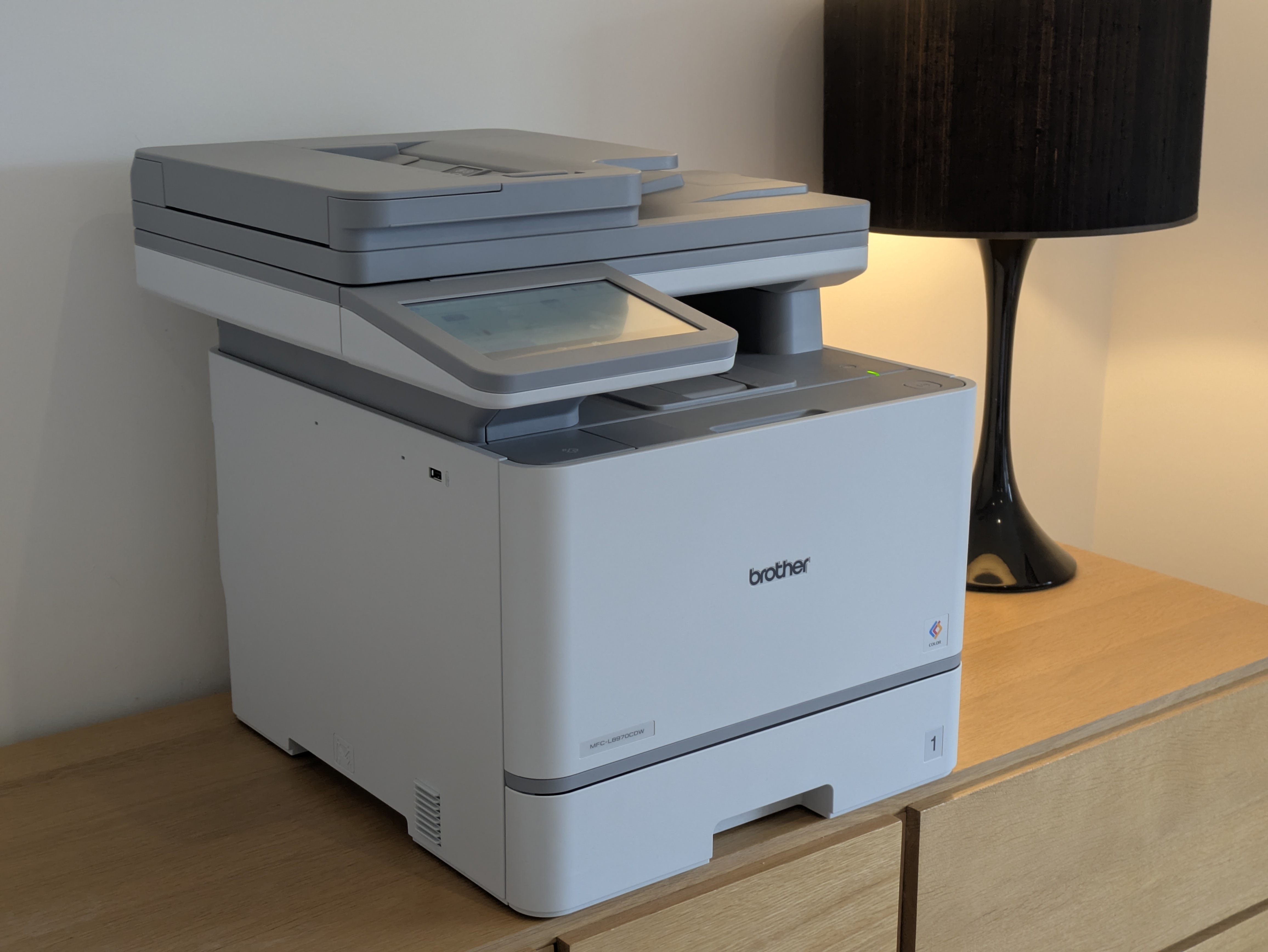 The Brother MFC-L8970CDW on a desk
