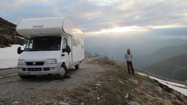 Mary McConneloug on Penser Joch, Italy