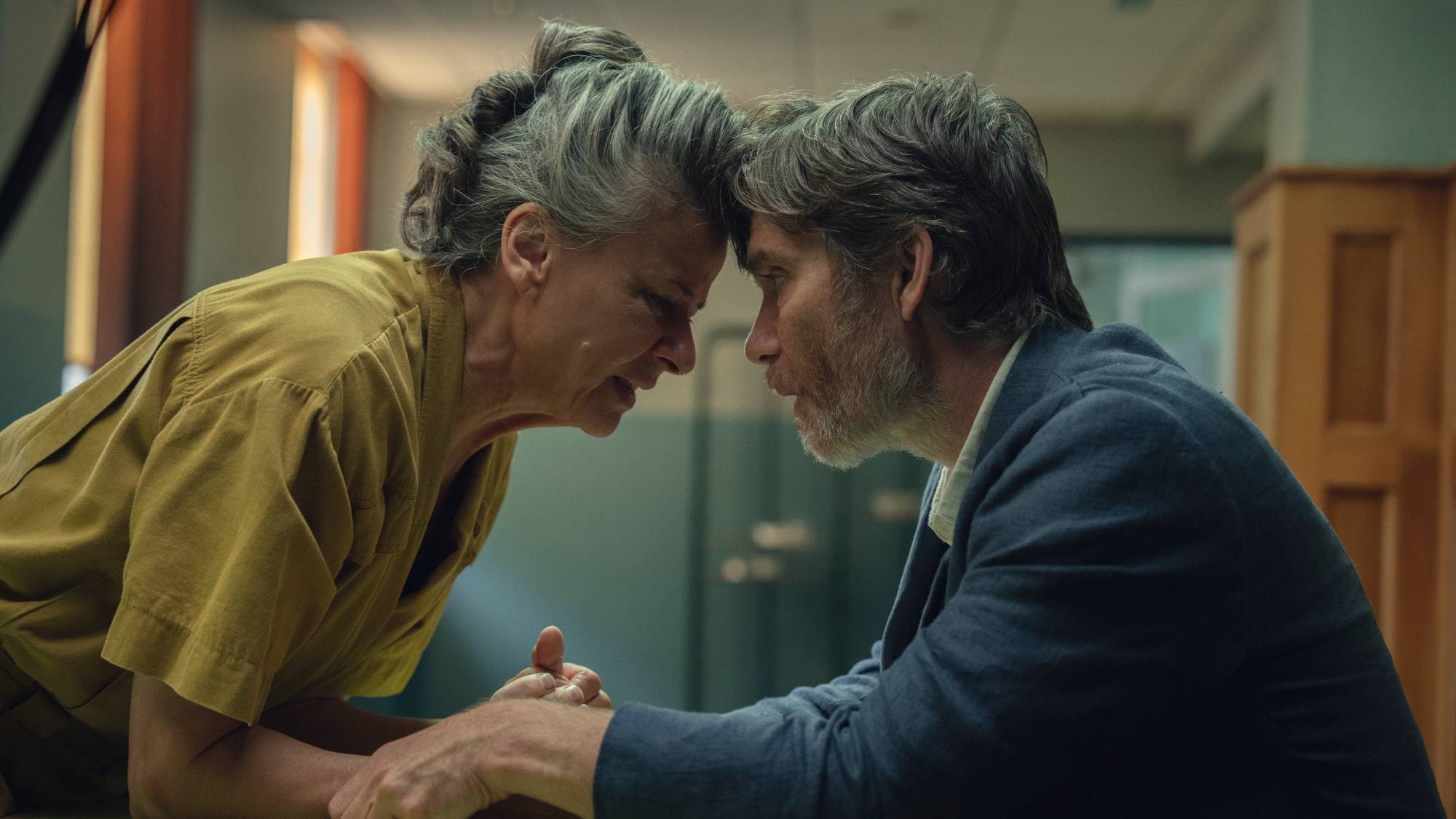 (L-R) Tracey Ullman as Amanda and Cillian Murphy as Steve in &quot;Steve&quot;