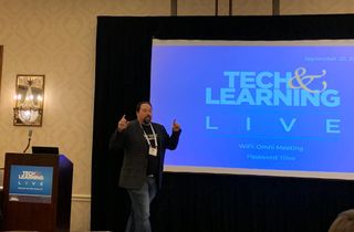Carl Hooker presents at Tech&Learning Live Austin