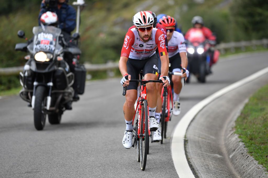 Thomas De Gendt (Lotto Soudal) in the break on stage 13