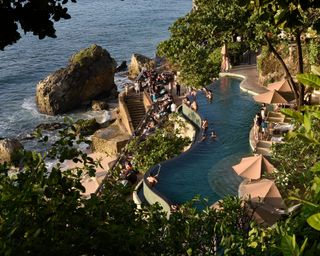 A swimming pool of Ayana Resort and Spa, Jimbaran, Bali, Indonesia