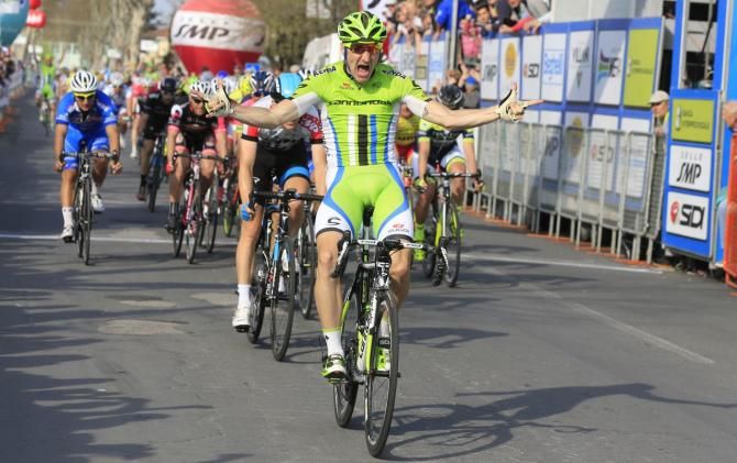 Elia Viviani (Cannondale) celebrates his victory
