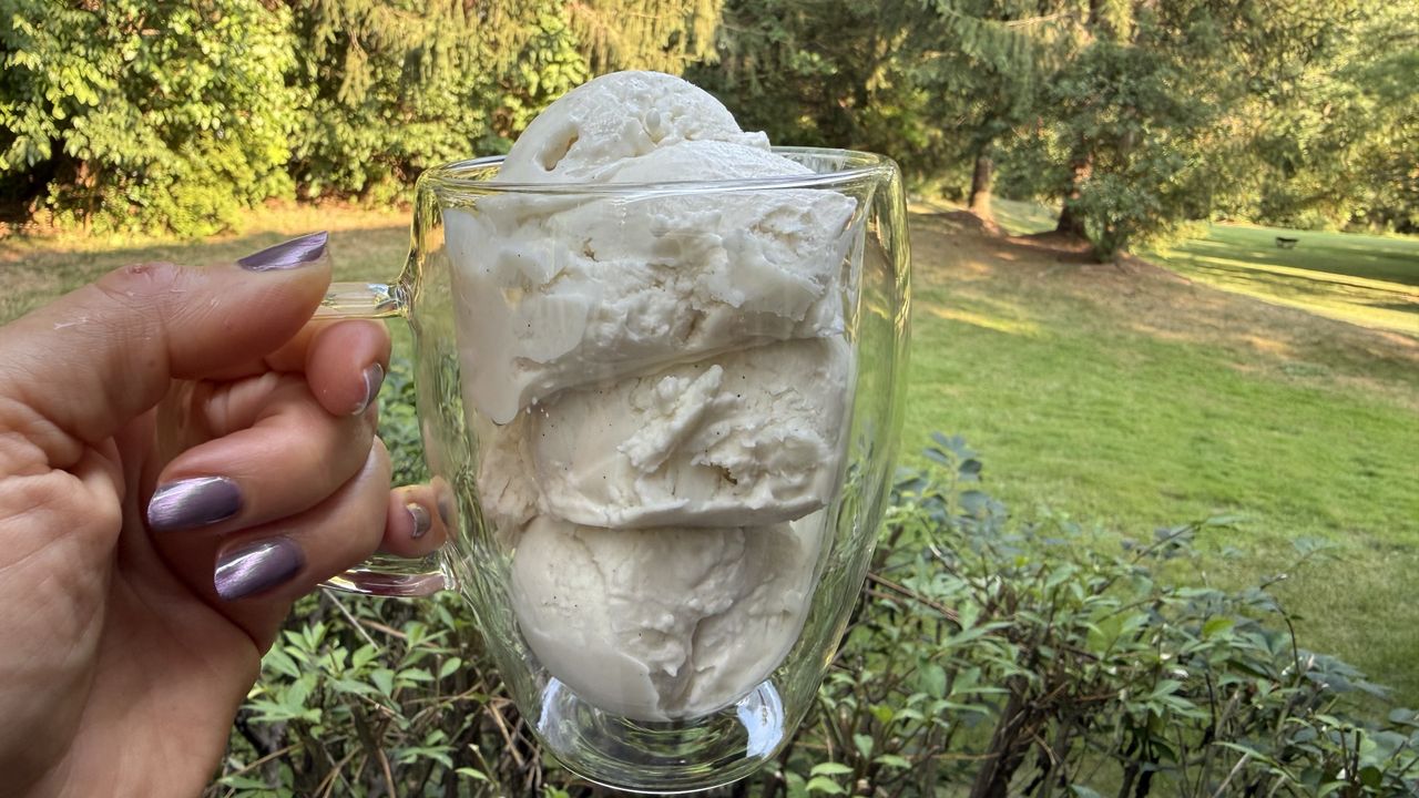 Ninja creami and pear frozen yogurt