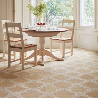 kitchen with winchester gold carpet