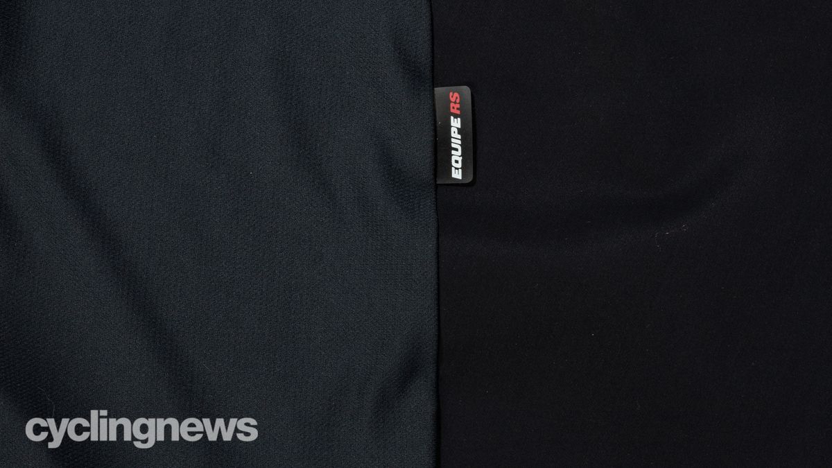 Assos Equipe RS Spring Fall Gilet detail of outside fabric panels