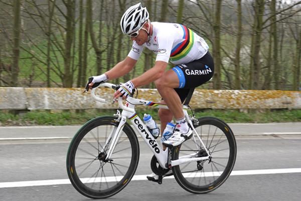 World Champion Thor Hushovd (Garmin Cervelo)